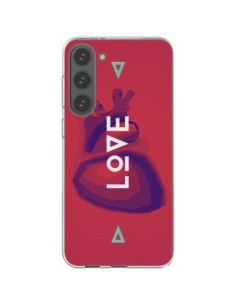 Coque Samsung Galaxy S23 Plus 5G Love Coeur Triangle...