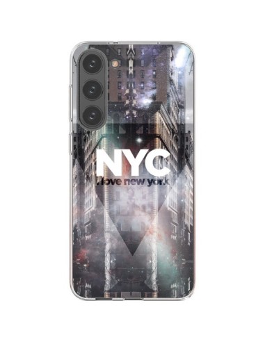 Coque Samsung Galaxy S23 Plus 5G I Love New York City Violet - Javier Martinez