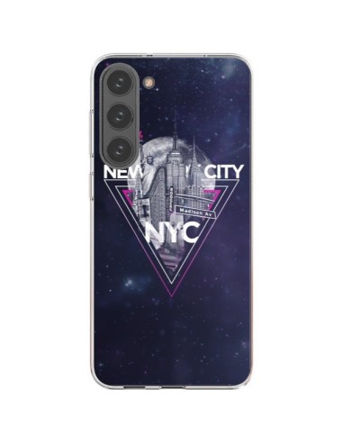 Samsung Galaxy S23 Plus 5G Case New York City Triangle Pink - Javier Martinez