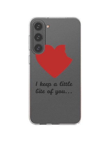Samsung Galaxy S23 Plus 5G Case I keep a little bite of you Love Heart Clear - Julien Martinez
