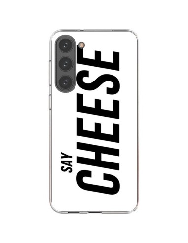 Coque Samsung Galaxy S23 Plus 5G Say Cheese Smile Blanc - Jonathan Perez