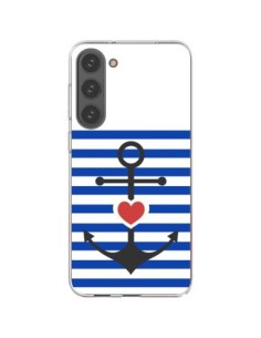 Coque Samsung Galaxy S23 Plus 5G Mariniere Encre Marin...