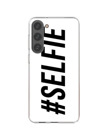 Coque Samsung Galaxy S23 Plus 5G Hashtag Selfie Blanc Horizontal - Jonathan Perez
