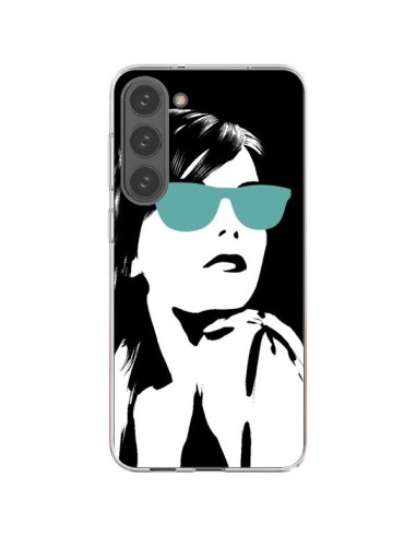 Samsung Galaxy S23 Plus 5G Case Fille Lunettes Blues - Jonathan Perez