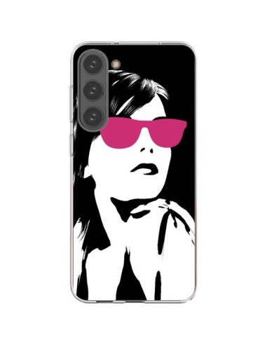 Coque Samsung Galaxy S23 Plus 5G Fille Lunettes Roses - Jonathan Perez