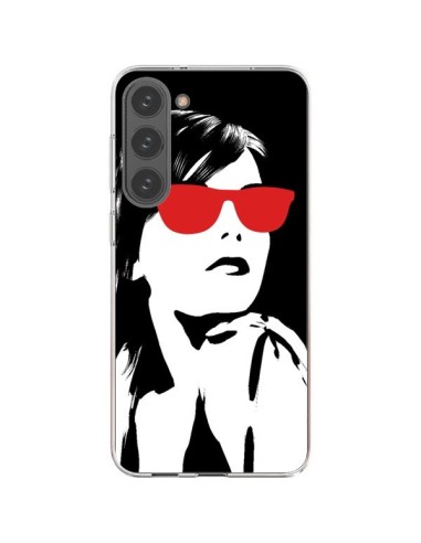 Coque Samsung Galaxy S23 Plus 5G Fille Lunettes Rouges - Jonathan Perez