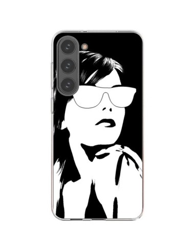 Cover Samsung Galaxy S23 Plus 5G Ragazza Occhiali Bianco - Jonathan Perez