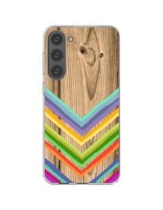 Coque Samsung Galaxy S23 Plus 5G Tribal Azteque Bois Wood...