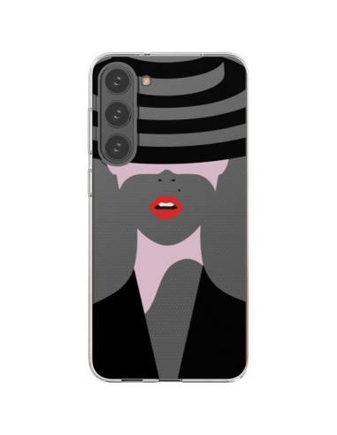 Coque Samsung Galaxy S23 Plus 5G Femme Chapeau Hat Lady Transparente - Dricia Do