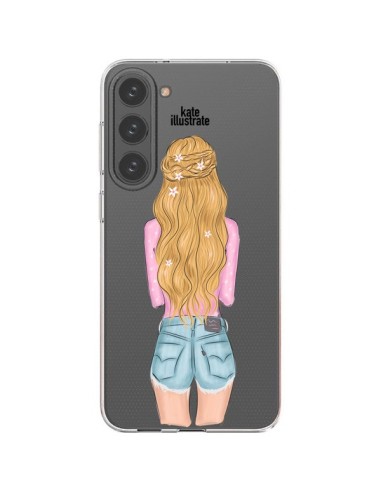 Coque Samsung Galaxy S23 Plus 5G Blonde Don't Care Transparente - kateillustrate