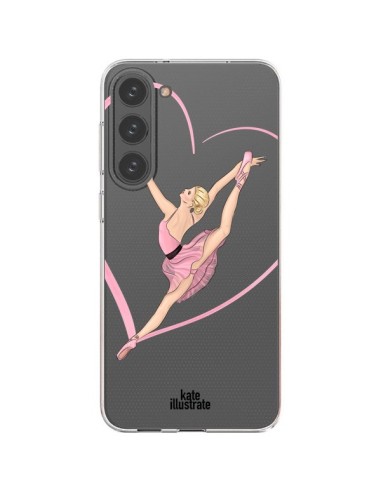 Coque Samsung Galaxy S23 Plus 5G Ballerina Jump In The Air Ballerine Danseuse Transparente - kateillustrate