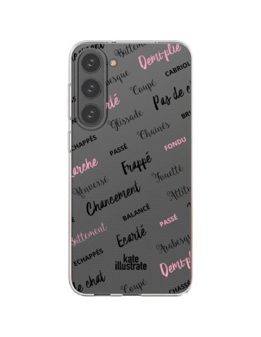 Coque Samsung Galaxy S23 Plus 5G Ballerina Ballerine Mots Transparente - kateillustrate