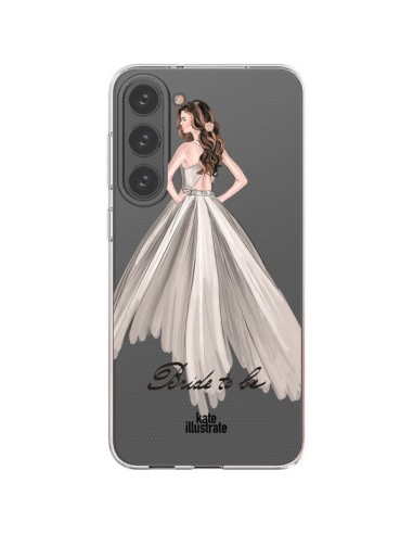 Coque Samsung Galaxy S23 Plus 5G Bride To Be Mariée Mariage Transparente - kateillustrate