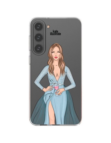 Cover Samsung Galaxy S23 Plus 5G Cheers Diner Gala Champagne Trasparente - kateillustrate
