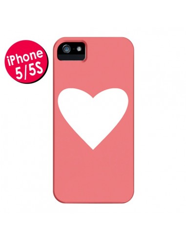 Coque Coeur Corail pour iPhone 5 et 5S - Mary Nesrala