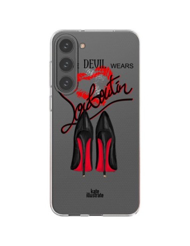 Coque Samsung Galaxy S23 Plus 5G The Devil Wears Shoes Demon Chaussures Transparente - kateillustrate