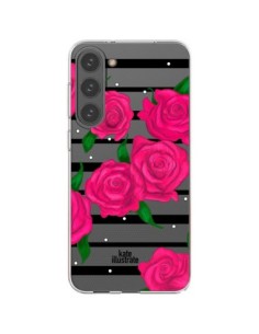 Samsung Galaxy S23 Plus 5G Case Pink Flowers Clear -...