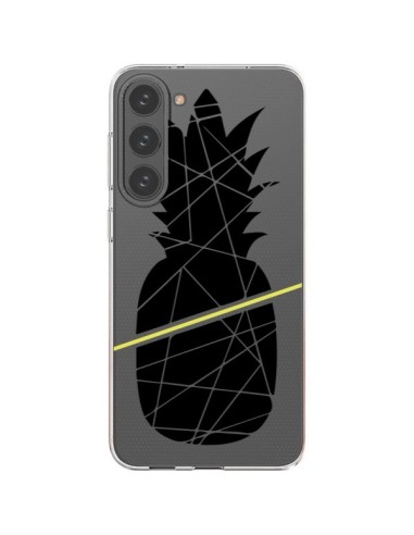 Coque Samsung Galaxy S23 Plus 5G Ananas Noir Transparente - Koura-Rosy Kane