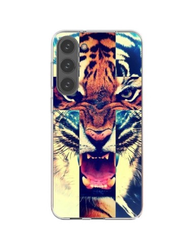 Coque Samsung Galaxy S23 Plus 5G Tigre Swag Croix Roar Tiger - Laetitia