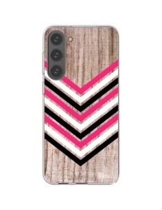 Samsung Galaxy S23 Plus 5G Case Tribal Aztec Wood Wood...