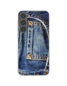 Coque Samsung Galaxy S23 Plus 5G Jean Bleu Vintage -...