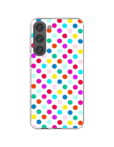 Coque Samsung Galaxy S23 Plus 5G Pois Multicolores - Laetitia