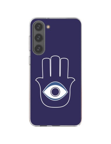 Samsung Galaxy S23 Plus 5G Case Hand of Fatima  Eye Blue - Laetitia