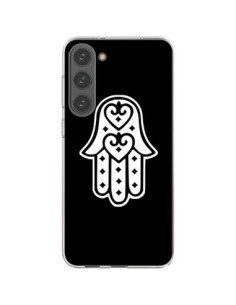 Coque Samsung Galaxy S23 Plus 5G Main de Fatma Oeil Noir...