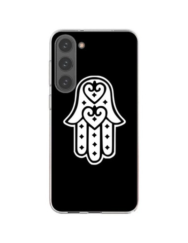 Coque Samsung Galaxy S23 Plus 5G Main de Fatma Oeil Noir - Laetitia