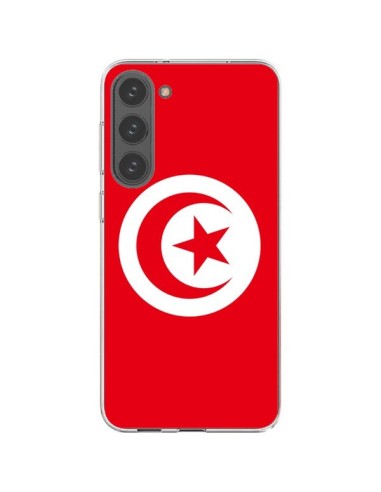 Cover Samsung Galaxy S23 Plus 5G Bandiera Tunisia - Laetitia