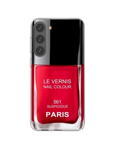 Coque Samsung Galaxy S23 Plus 5G Vernis Paris Suspicious Rouge - Laetitia