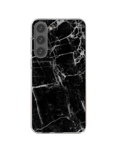 Coque Samsung Galaxy S23 Plus 5G Marbre Marble Noir Black - Laetitia