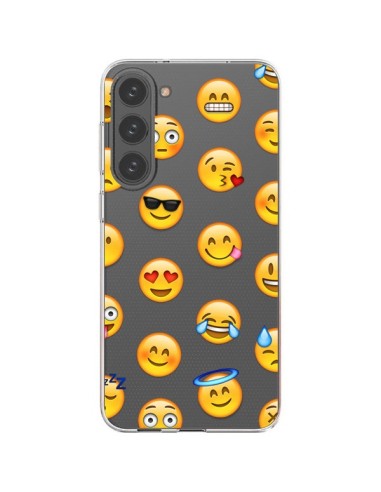 Cover Samsung Galaxy S23 Plus 5G Emoji Sorriso Trasparente - Laetitia