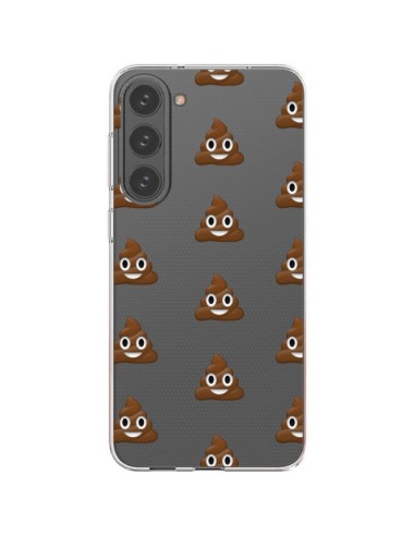 Coque Samsung Galaxy S23 Plus 5G Shit Poop Emoticone Emoji Transparente - Laetitia