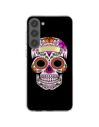 Coque Samsung Galaxy S23 Plus 5G Tête de Mort Mexicaine Multicolore - Laetitia