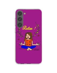 Samsung Galaxy S23 Plus 5G Case Fille Relax Zen Yoga -...