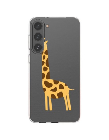 Cover Samsung Galaxy S23 Plus 5G Giraffa Animale Savana Trasparente - Petit Griffin