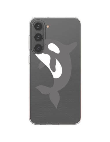 Coque Samsung Galaxy S23 Plus 5G Orque Orca Ocean Transparente - Petit Griffin