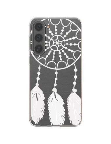 Coque Samsung Galaxy S23 Plus 5G Attrape Rêves Blanc Dreamcatcher Transparente - Petit Griffin