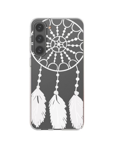 Cover Samsung Galaxy S23 Plus 5G Acchiappasogni Bianco Dreamcatcher Trasparente - Petit Griffin