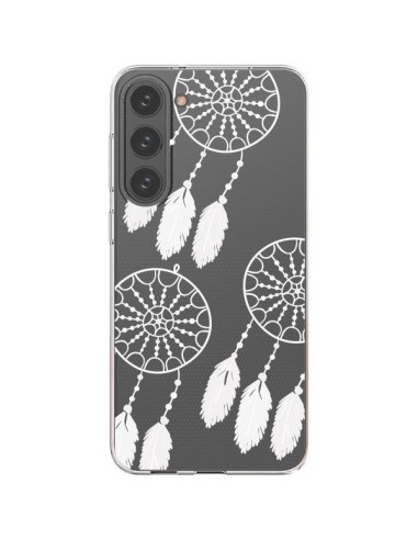 Coque Samsung Galaxy S23 Plus 5G Attrape Rêves Blanc Dreamcatcher Triple Transparente - Petit Griffin