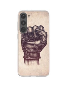 Cover Samsung Galaxy S23 Plus 5G Fight Poing Cuir Pugno...
