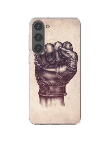 Samsung Galaxy S23 Plus 5G Case Fight Poing Cuir Pugno Combattimento Pelle - Lassana