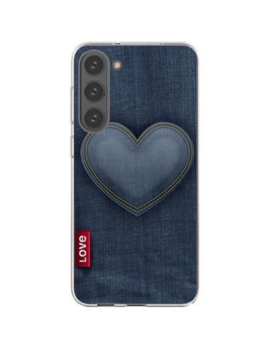 Coque Samsung Galaxy S23 Plus 5G Love Coeur en Jean - Lassana