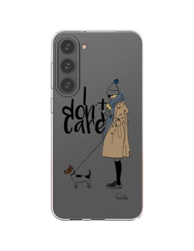 Samsung Galaxy S23 Plus 5G Case I don't care Fille Dog Clear - Lolo Santo