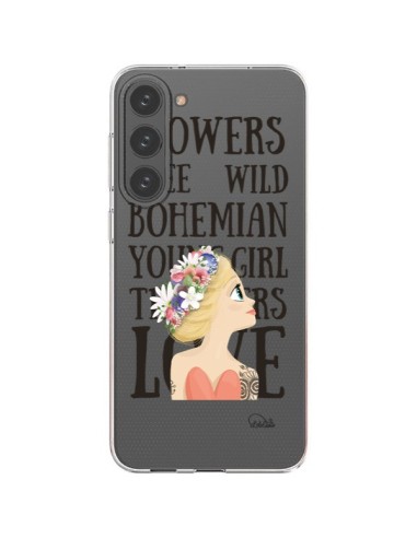 Samsung Galaxy S23 Plus 5G Case Flowers Love Clear - Lolo Santo