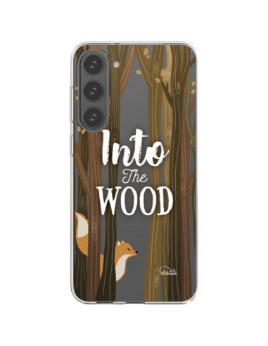 Cover Samsung Galaxy S23 Plus 5G Into The Wild Volpe Legno Trasparente - Lolo Santo