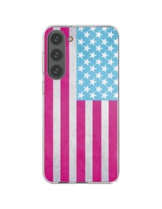 Coque Samsung Galaxy S23 Plus 5G Drapeau USA Vintage -...