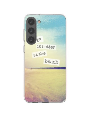 Coque Samsung Galaxy S23 Plus 5G Life is better at the beach Ete Summer Plage - Mary Nesrala