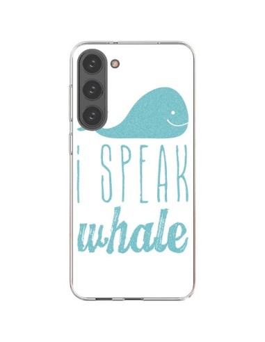 Coque Samsung Galaxy S23 Plus 5G I Speak Whale Baleine Bleu - Mary Nesrala